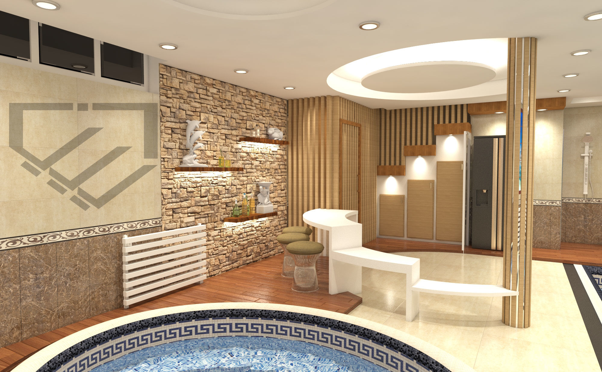 طراحی-و-اجرا-استخر-سونا-جکوزی-طراحی-واجرا-باغ-ویلا
