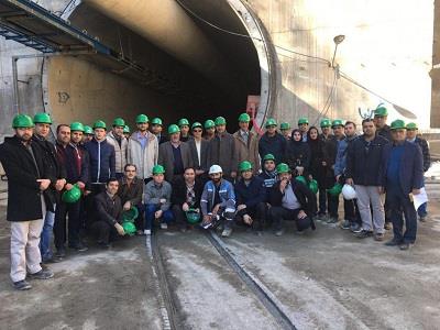بازدید مهندسان عضو سازمان از طولانی ترین خط قطار شهری مشهد