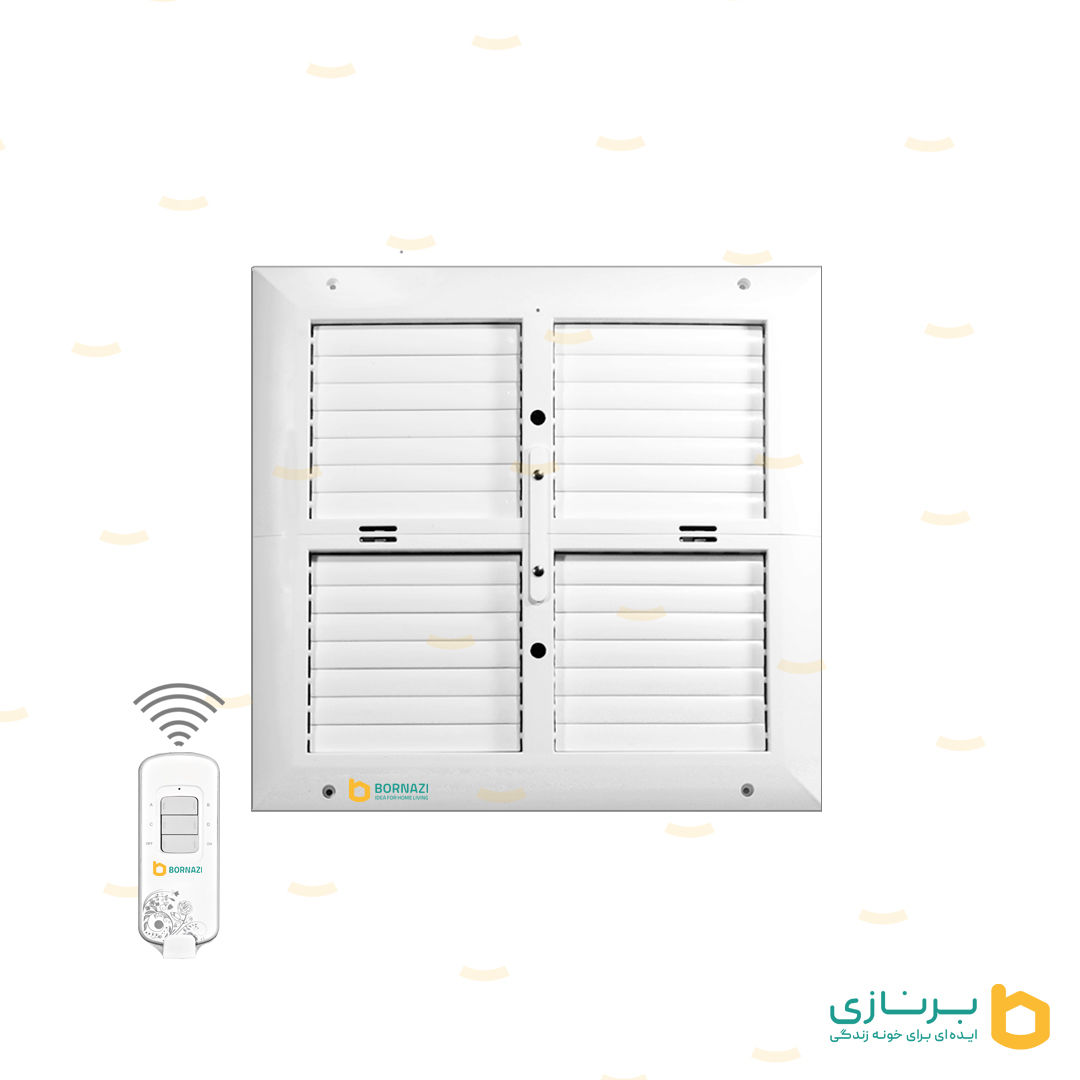 دریچه-ریموت-دار-کولر(مربع-چهار-شبکه)