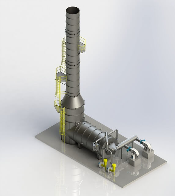 کوره-سوزاننده-گاز-اکسیداسیون-حرارتی(Incinerator-RTO)