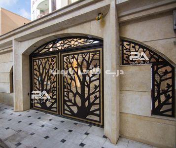 عکس شماره 18963 درب-حیاطی-و-حفاظ-دیوار-مدل-009-درب-فلزی-پایون