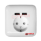 عکس شماره 9544 پریز-سنتی-با-سوکت-USB-شارژ-Reflex-SI